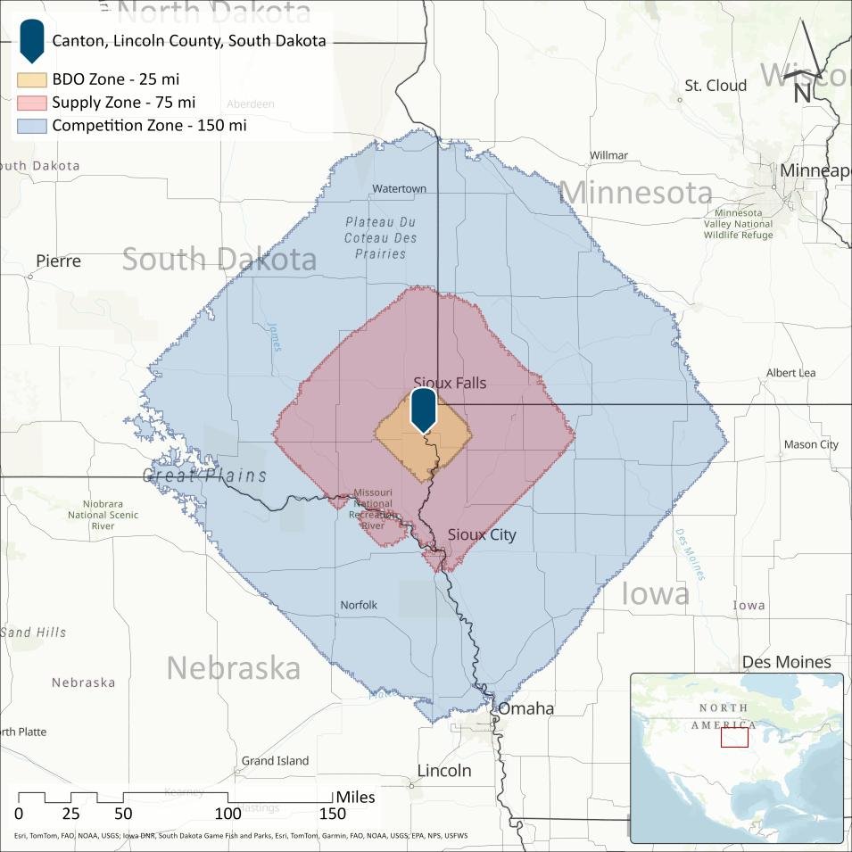 Canton BDO Zone, Supply Zone, and Competition Zone