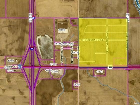 I-29 Ag Industrial Park — parcel map