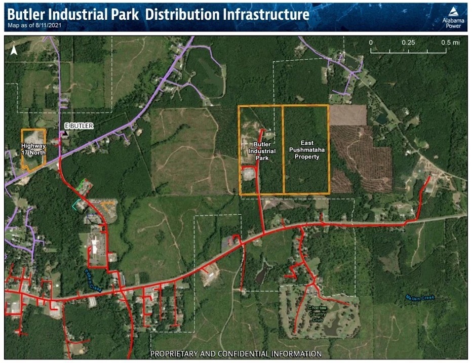 Butler Industrial Park — distribution infrastructure