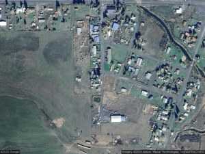 414 Wood Street Site — aerial view, Weippe, ID