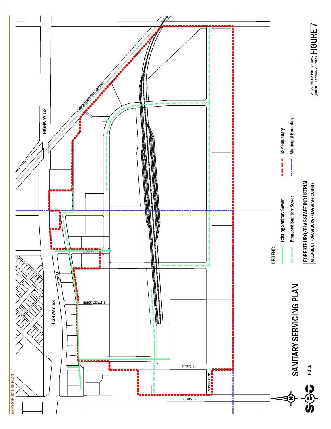 Sanitary servicing plan
