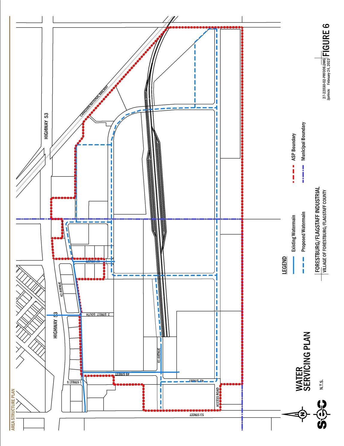 Water servicing plan