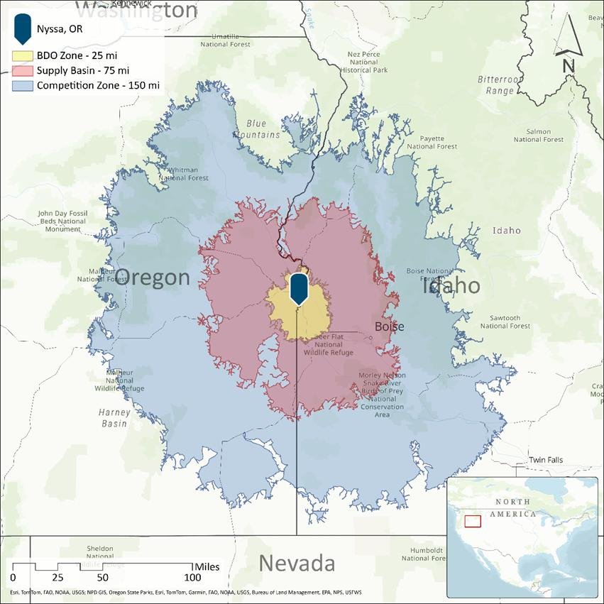 Malheur County BDO Zone, Supply Basin, and Competition Zone