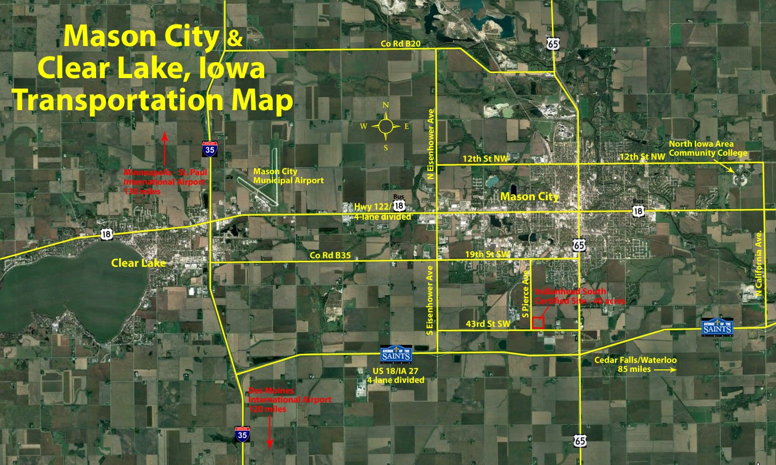 Mason City, Iowa infrastructure reference photo