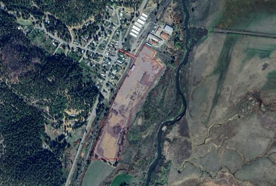 Crescent Mills Wood Utilization Campus — aerial view