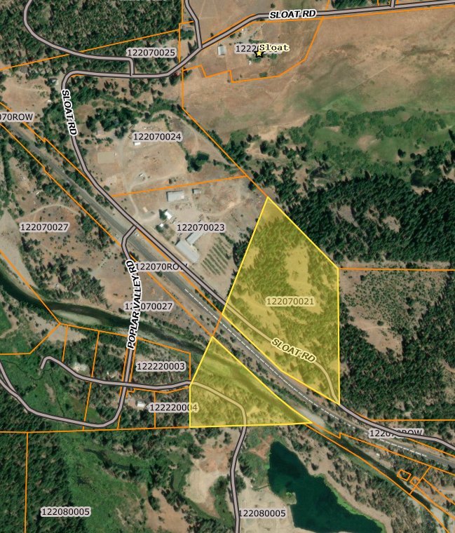 1233 Sloat Road — parcel map