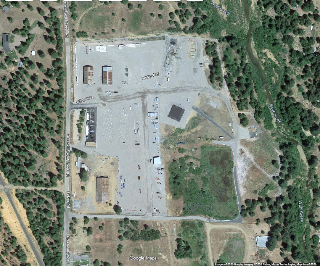 893 Wolf Creek Road — aerial view
