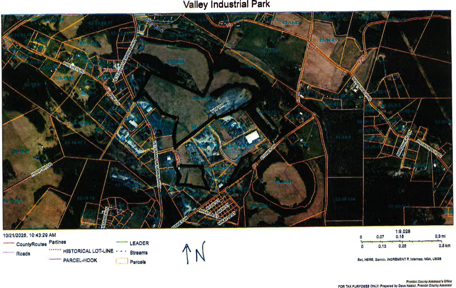Valley Industrial Park — aerial site map