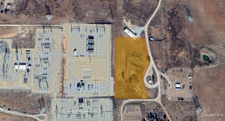 Monticello City Industrial Site — adjacent substation yard