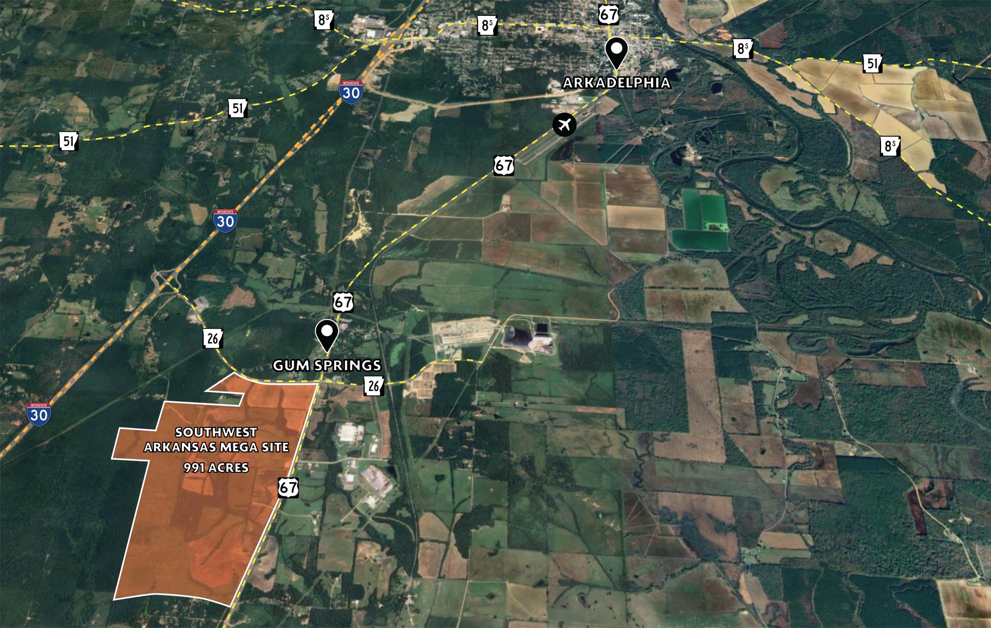 Southwest Arkansas Mega Site — site image