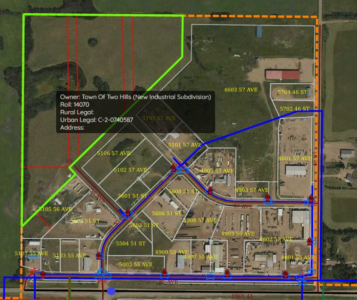 Vegreville, Alberta infrastructure reference photo