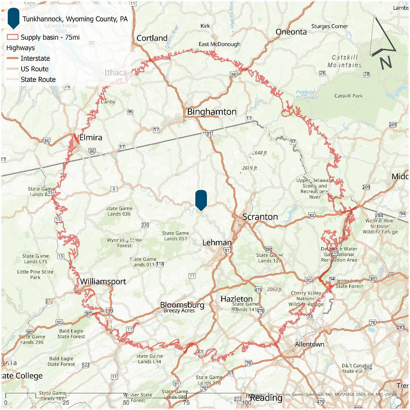 BDO Zone infrastructure — major highways